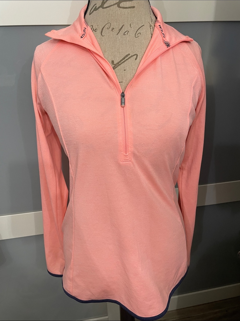 Under Armour Coral Pink Half-Zip Long Sleeve Pullover